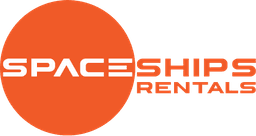spaceships car rental company logo